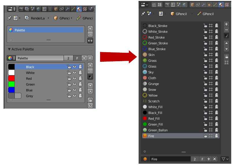 2d - Some of my grease pencil strokes are grey while others are black? -  Blender Stack Exchange