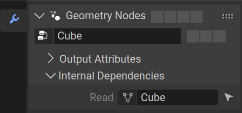 Initial node group setup for primitives, the data-block used by the node can also be exposed as an Input, to make it simple to set it.