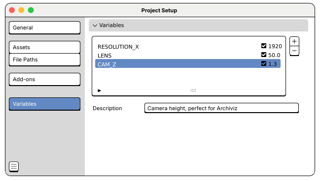 Project Setup Mockup.